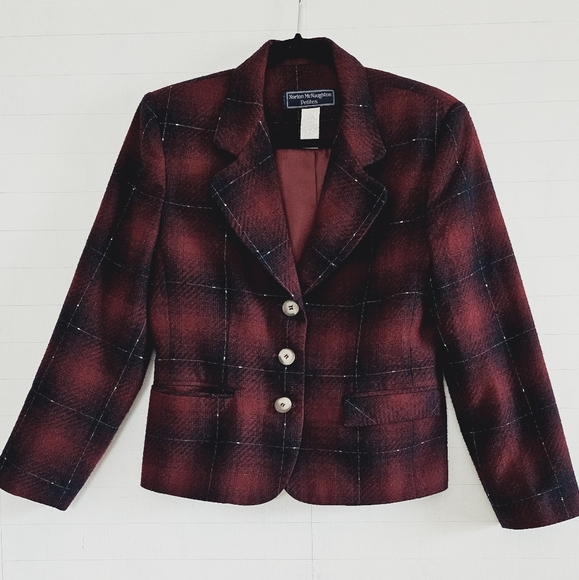 Norton McNaughton petties red blazer - Picture 2 of 6